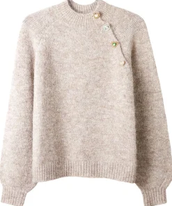 Winter Gem Button Detail Jumper