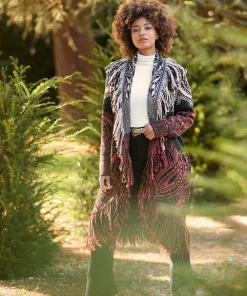 Winter Nights Fringed Cardigan