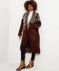 Winter Nights Fringed Cardigan