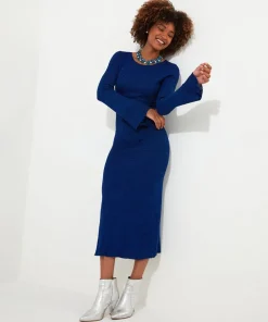 Winter Sparkle Rib Knit Dress