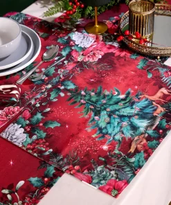 Wondrous Woodland Pack Of 4 Christmas Placemats